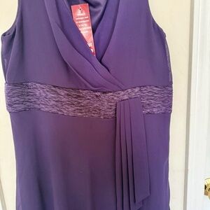 Dana Kay Sleeveless Purple Cocktail Dress Women Size 14 New
